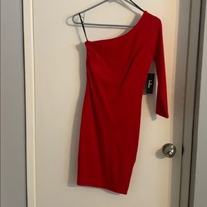 Red bodycon dress